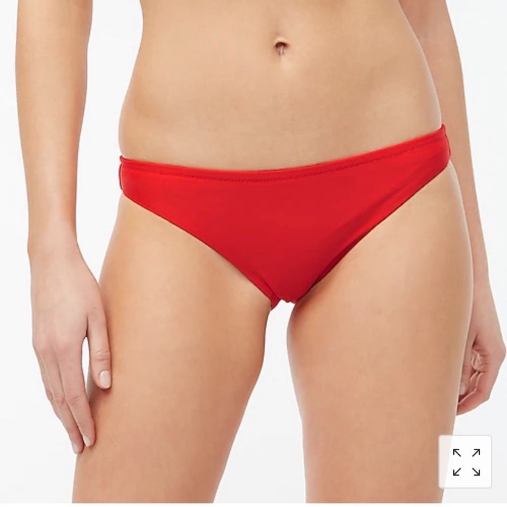 JCrew Factory Red French Bikini Bottom